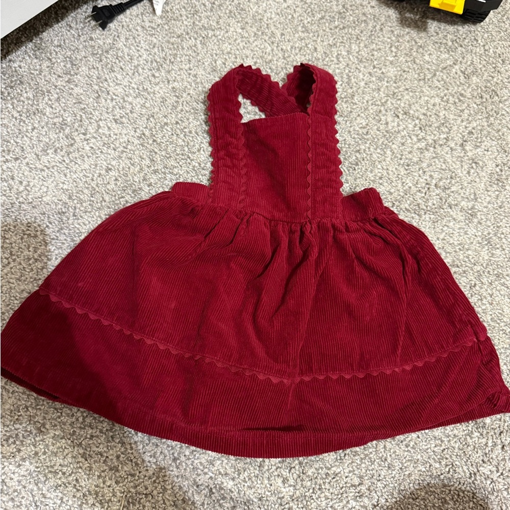 Blueberi Boulevard maroon corduroy jumper 2T
